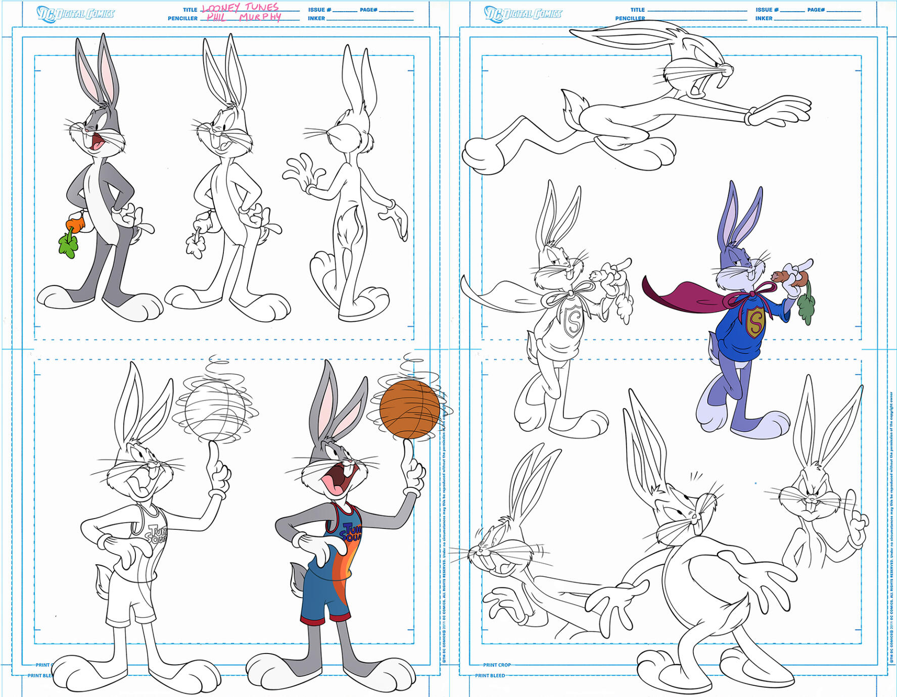 Looney Tunes Model Sheet Bugs