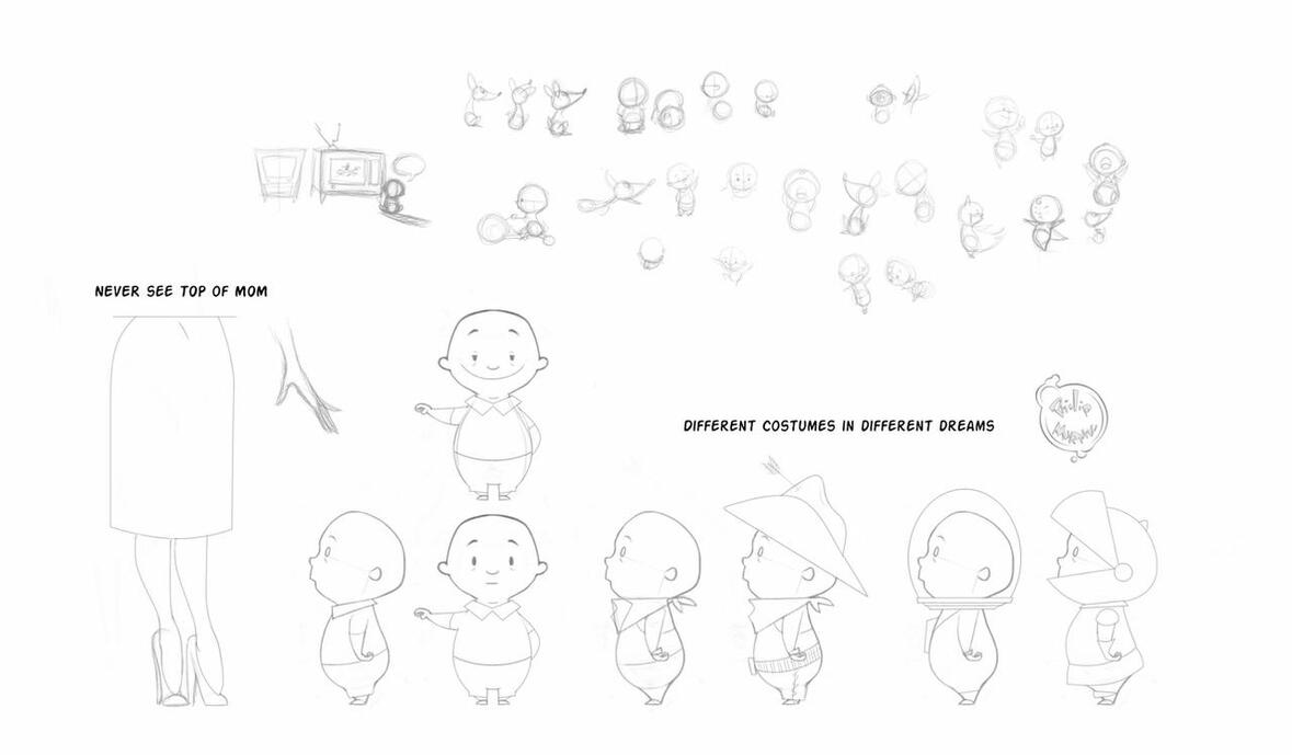 Head in the Clouds short movie designs