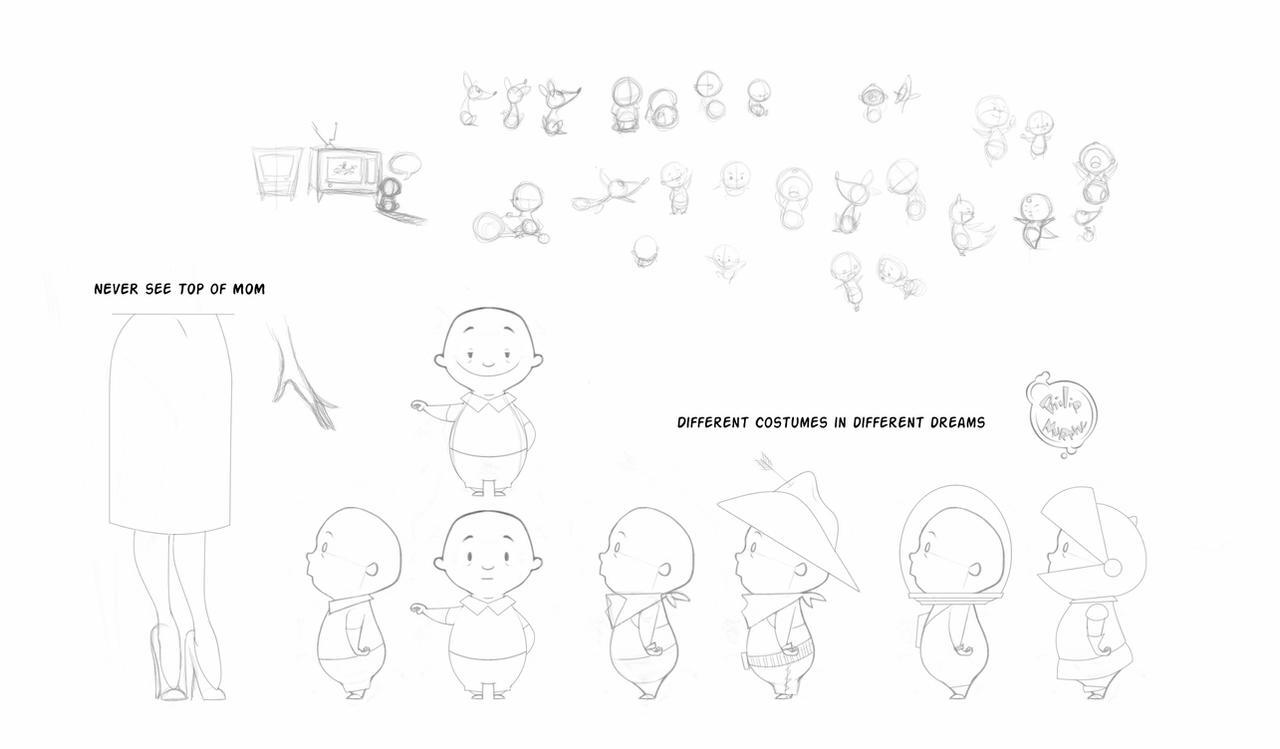Head in the Clouds short movie designs